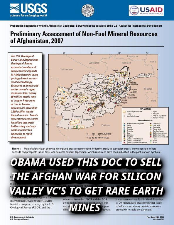 fs2007-3063-pdf
Keywords: Rare Earth Mines Of Afghanistan, New America Foundation Corruption, Obama, Obama Campaign Finance, Obama FEC violations, Palo Alto Mafia, Paypal Mafia, Pelosi Corruption, Political bribes, Political Insider,  Eric Schmidts Sex Penthouse, SEC Investigation